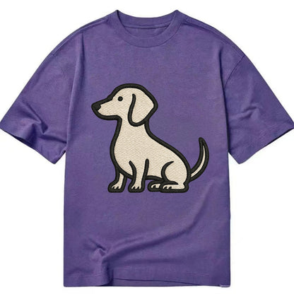 Dachshund - Long body profile view - Cla Classic T-shirt - Purple