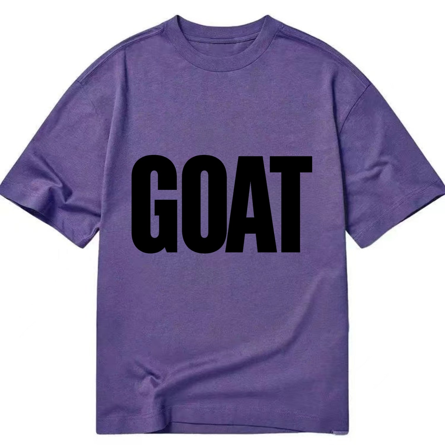 Bold typography design - "GOAT" - greatest of all time - Classic T-shirt - Purple