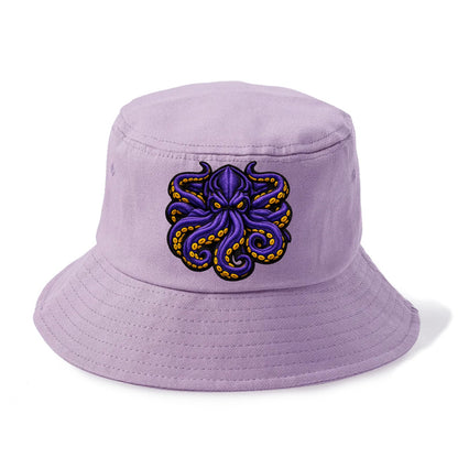 KRAKEN TENTACLES - sea monster in purple and black , deep sea - Bucket Hat - Purple