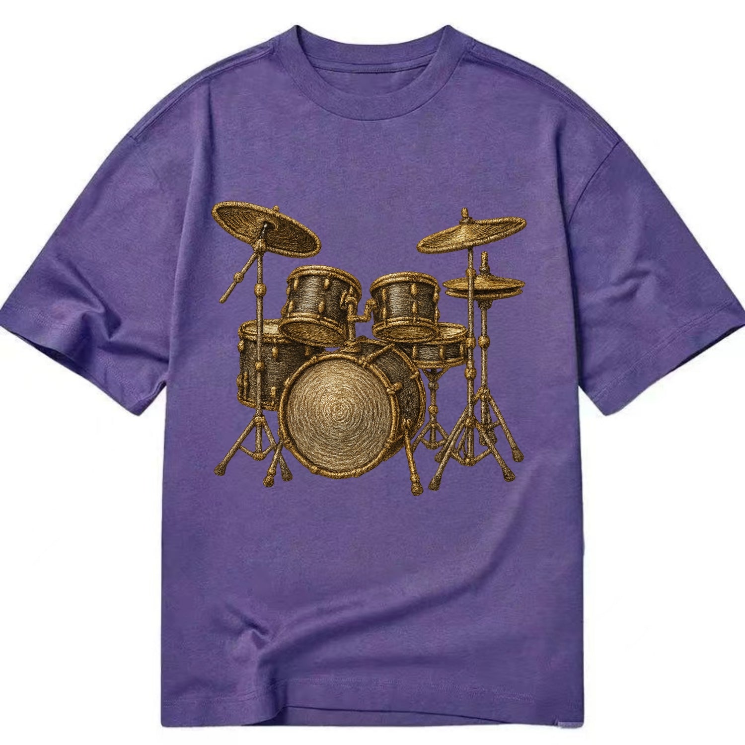 Drum Kit  - Classic T-shirt - Purple