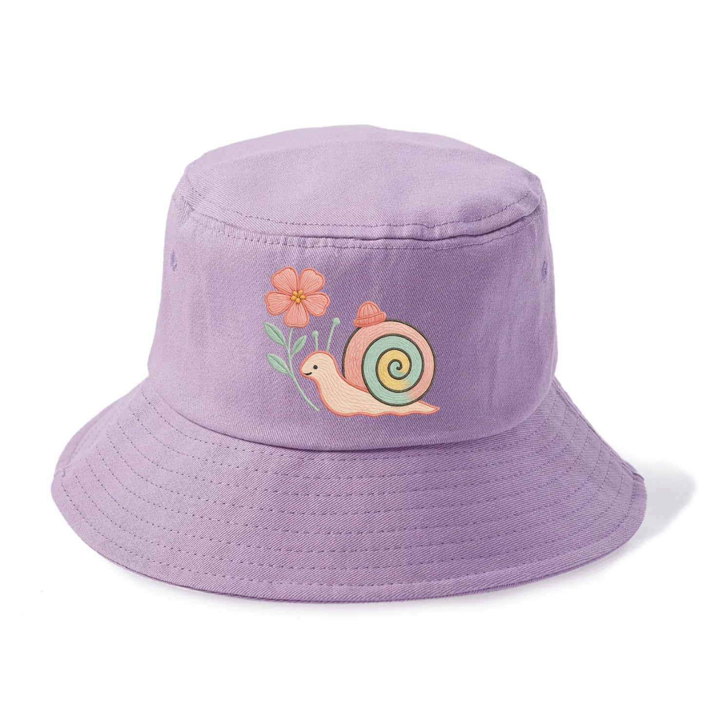 Coral Snail - Bucket Hat - Purple