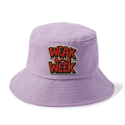 WEAK;WEEK WARRIOR Monday Blue Cap - Bucket Hat - Purple