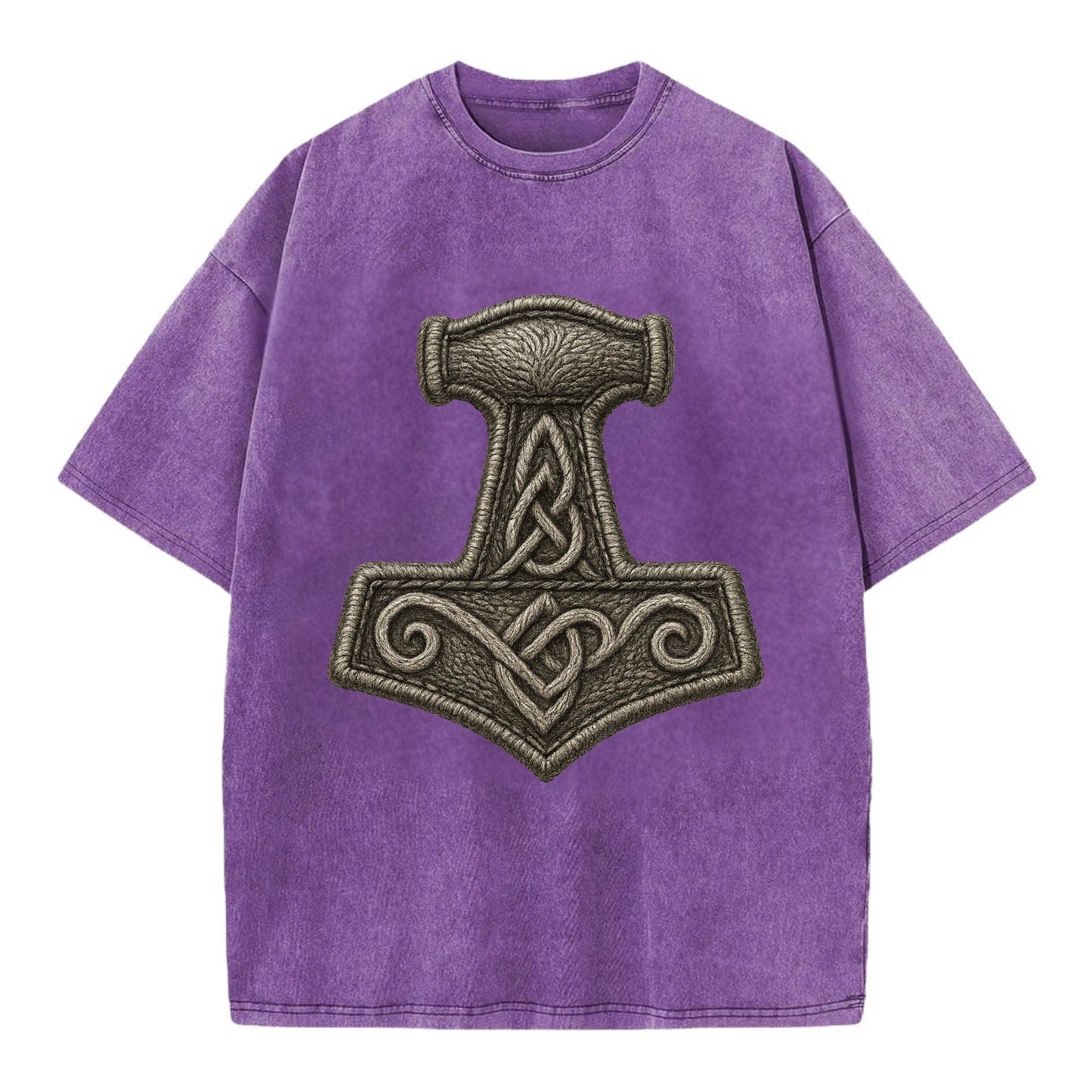 Mjolnir  - Vintage T-shirt - Purple
