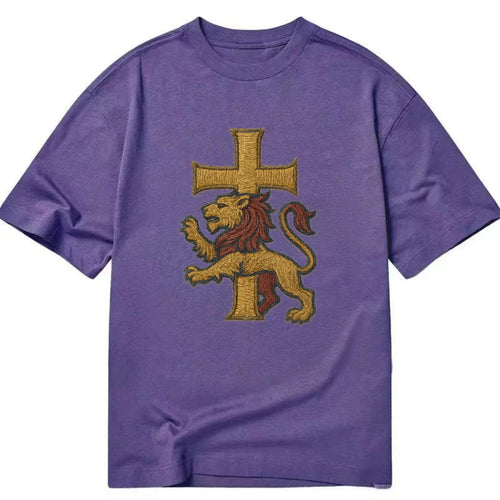 Lion and Cross  - Classic T-shirt