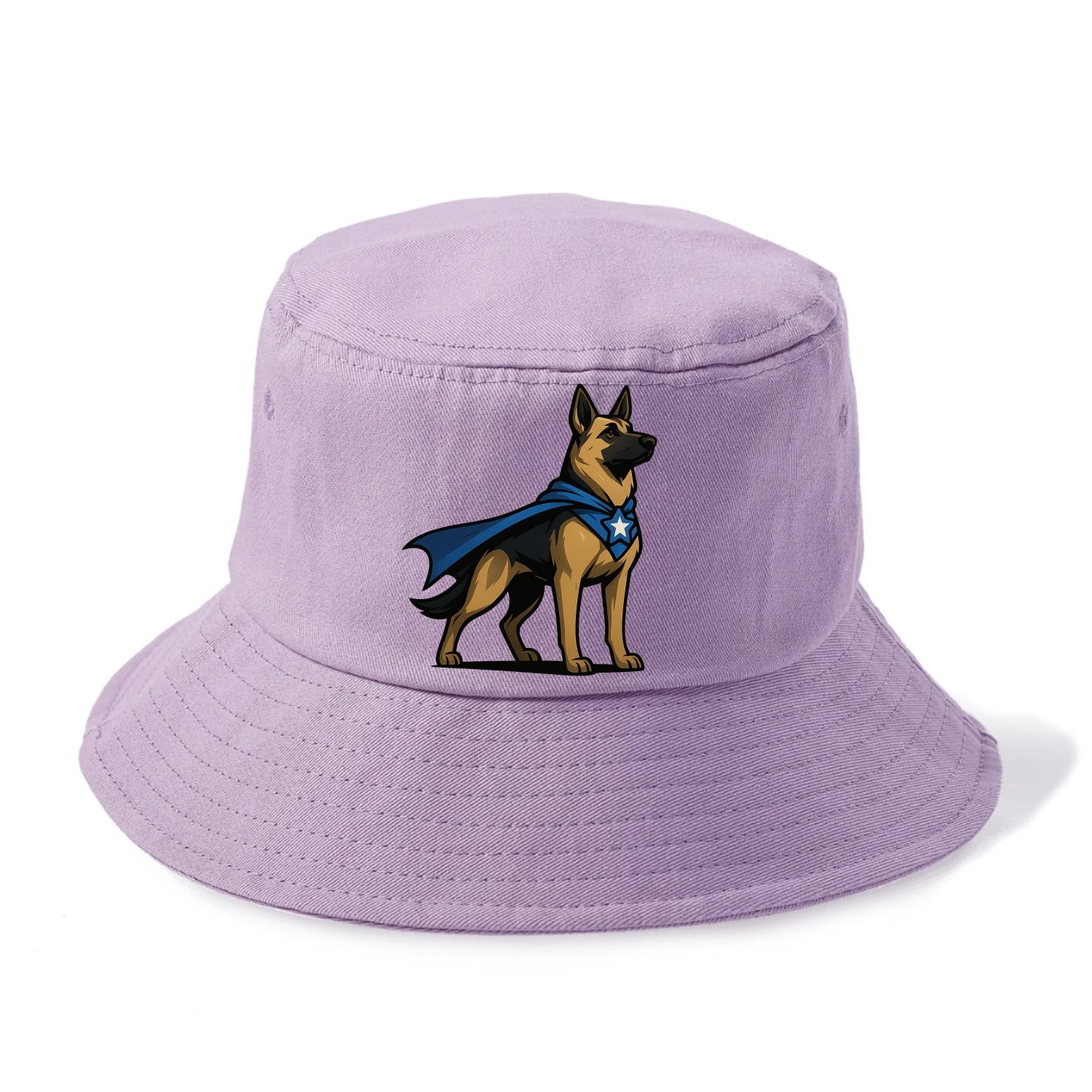 German Shepherd Patriotic Hero  - Bucket Hat - Purple