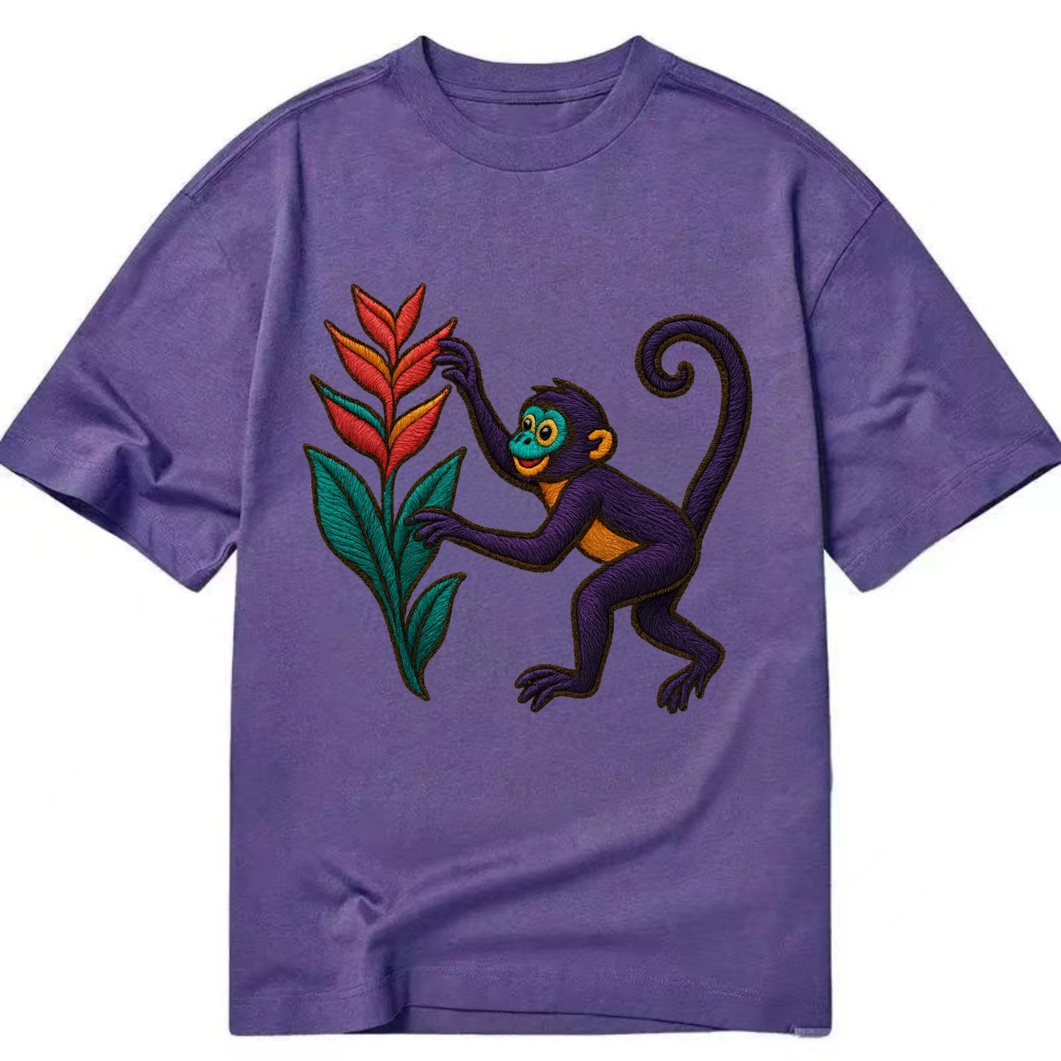 Spider Monkey - Classic T-shirt - Purple