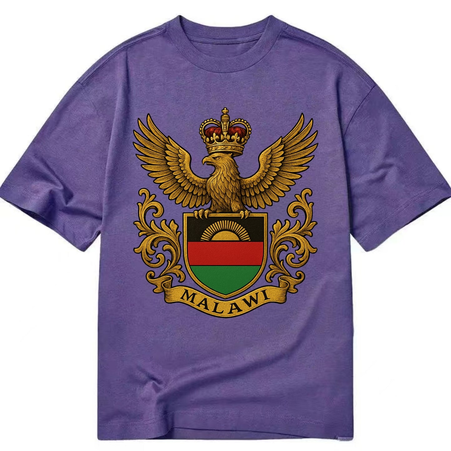 Malawi Royal Logo  - Classic T-shirt - Purple
