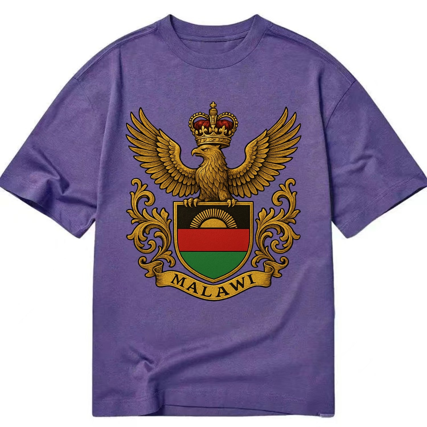 Malawi Royal Logo  - Classic T-shirt - Purple