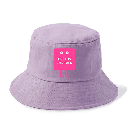 DEBT IS FOREVER | Immortal credit card - Bucket Hat - Purple