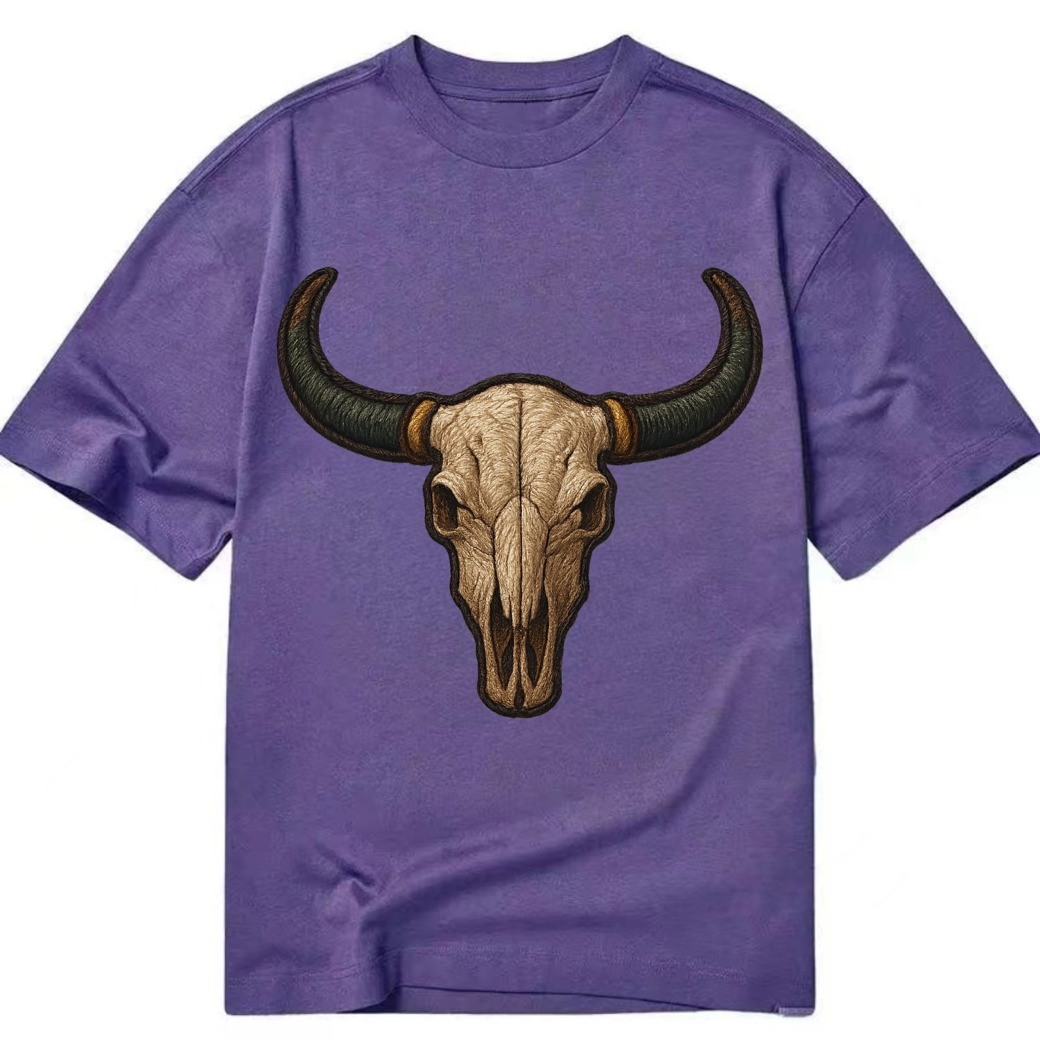 Bull Skull  - Classic T-shirt - Purple