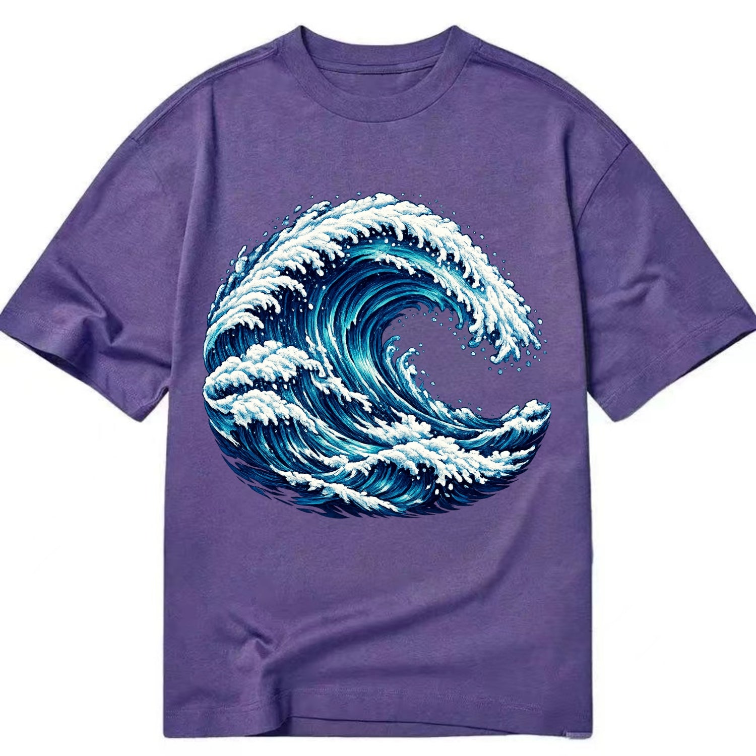 Ocean Wave - Classic T-shirt - Purple