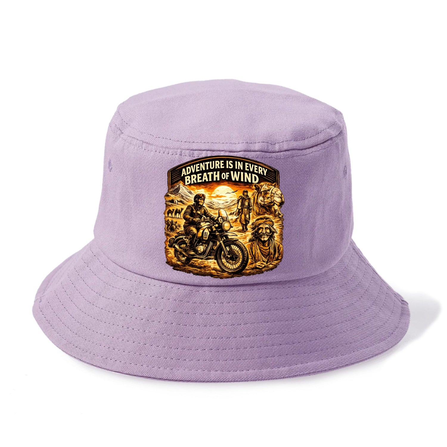 Adventure Vintage Rides - Bucket Hat - Purple