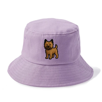 Cairn Terrier - Modern shaggy design wit - Bucket Hat - Purple