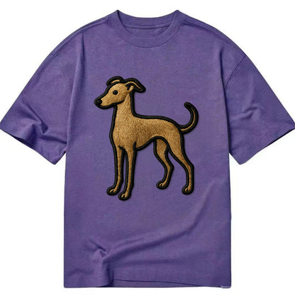 Italian Greyhound - Modern elegant silho - Classic T-shirt - Purple