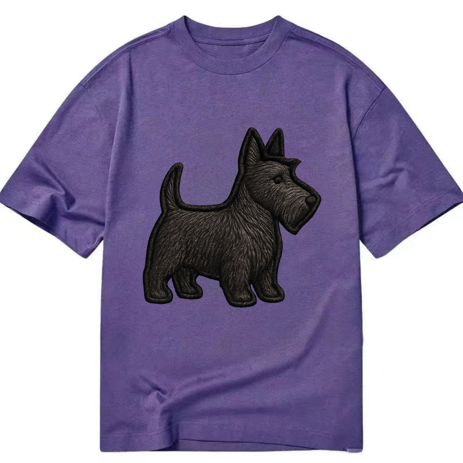 Scottish Terrier - Contemporary scottie - Classic T-shirt - Purple