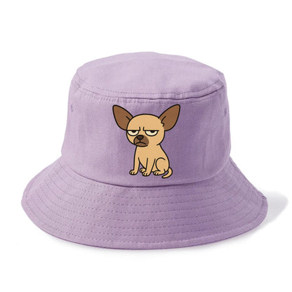 The Chihuahua Judging Silently - Bucket Hat - Purple