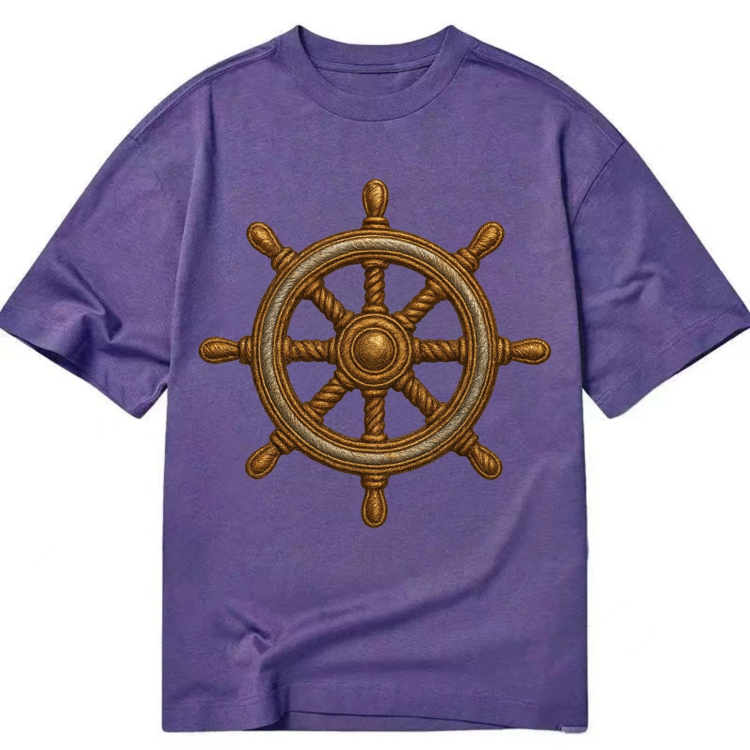 Ship's Wheel  - Classic T-shirt - Purple