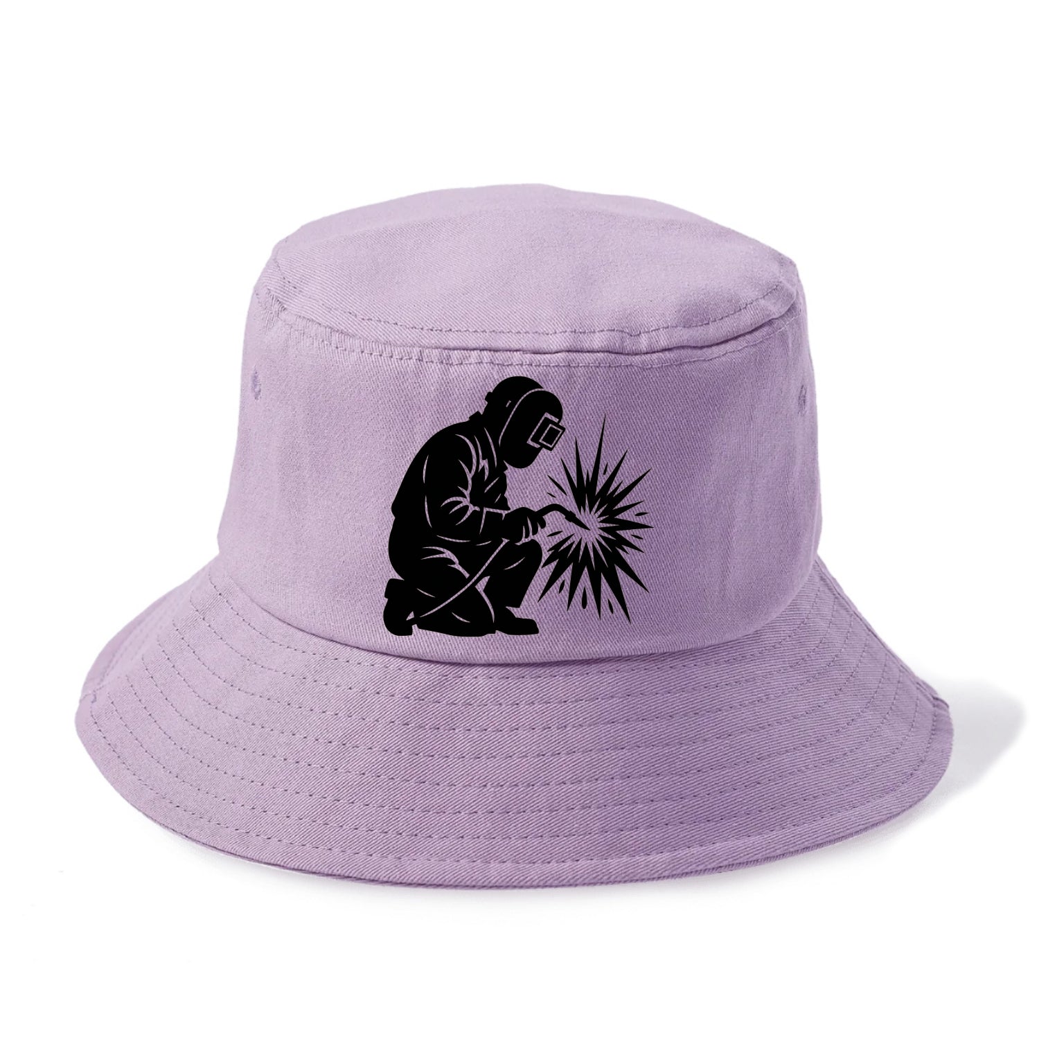 Welder sparks flying dramatically - Bucket Hat - Purple