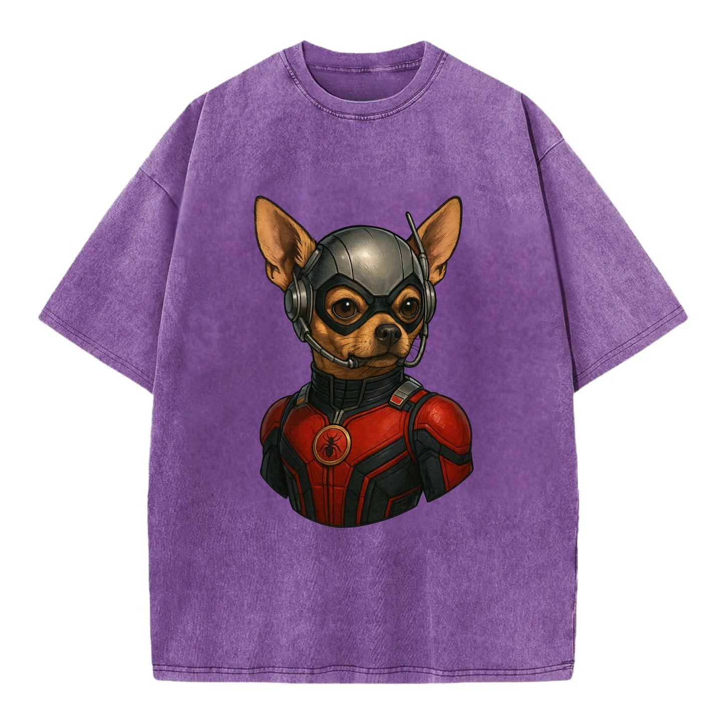 Chihuahua Ant-Man  - Vintage T-shirt - Purple