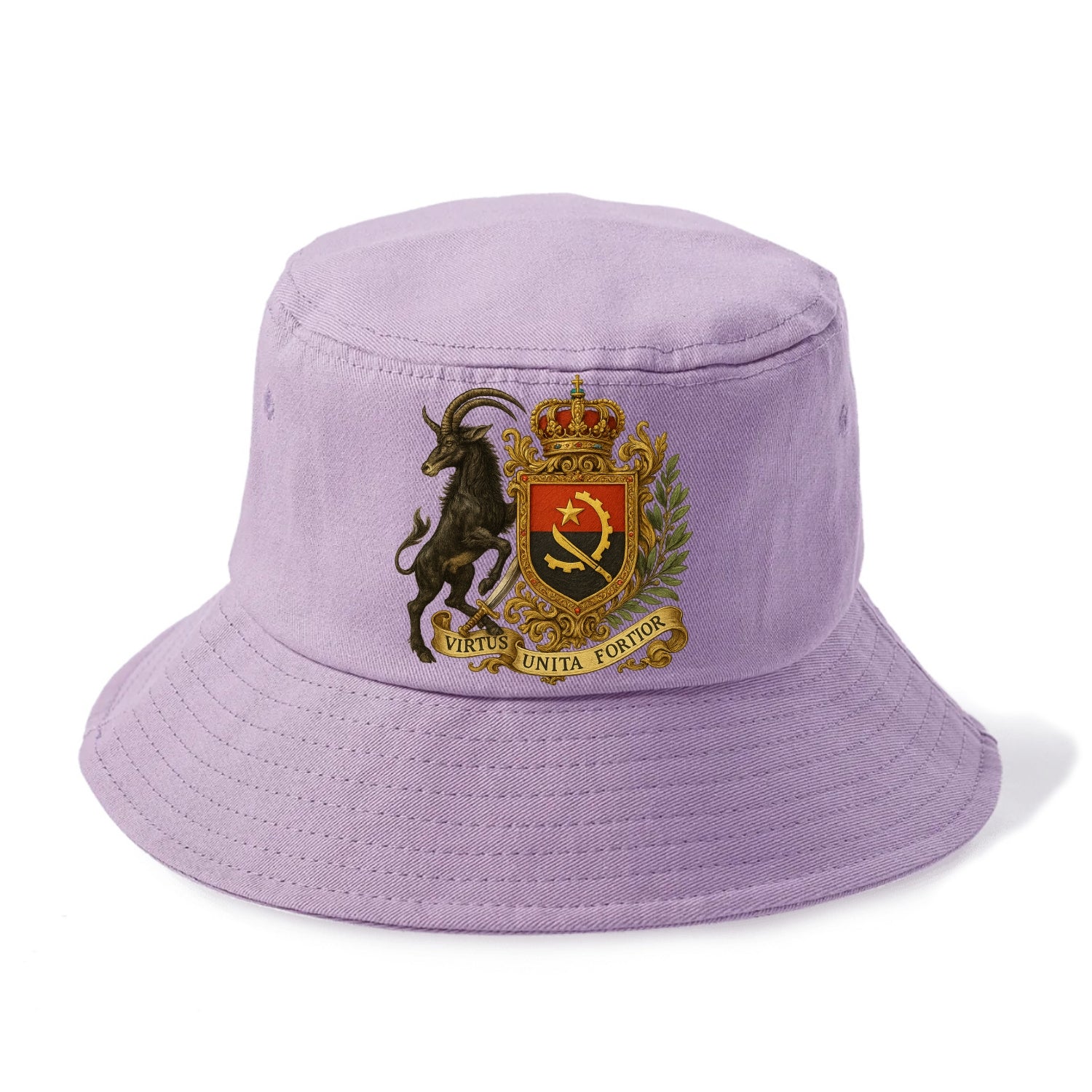Angola Giant Sable Emblem  - Bucket Hat - Purple