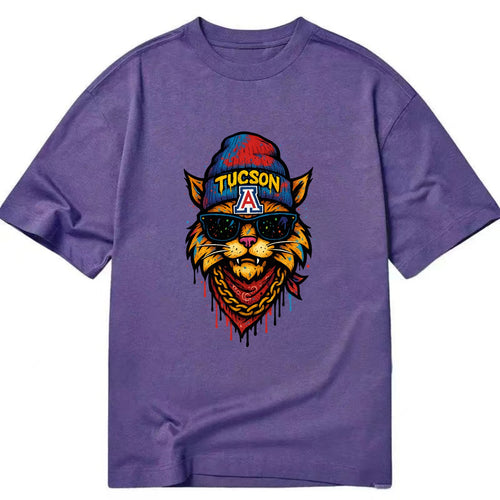 Tucson Wildcat wearing Arizona beanie with A patch - Classic T-shirt