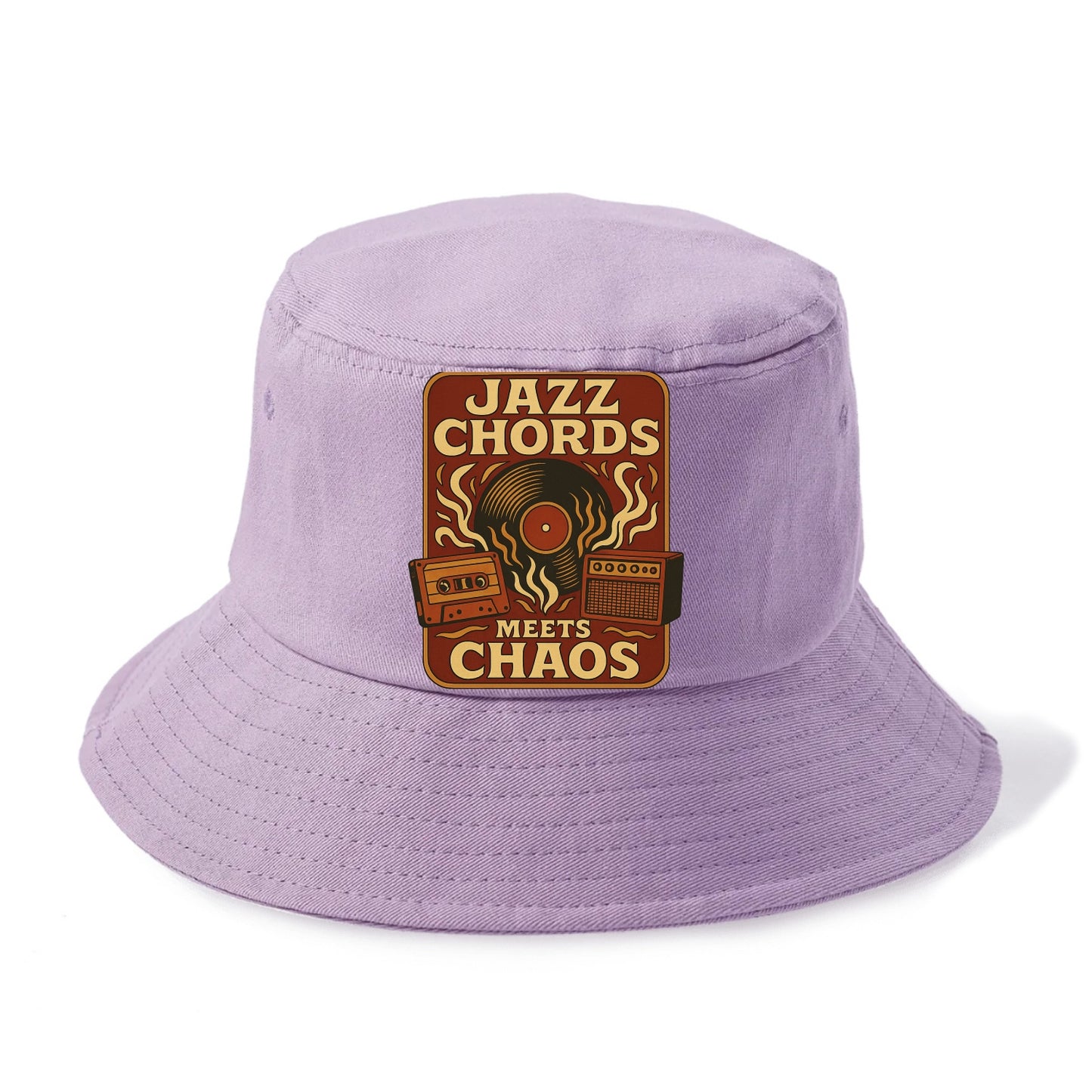 Jazz chords with hyperpop energy - "Jazz Meets Chaos" - unexpected fusion - Bucket Hat - Purple