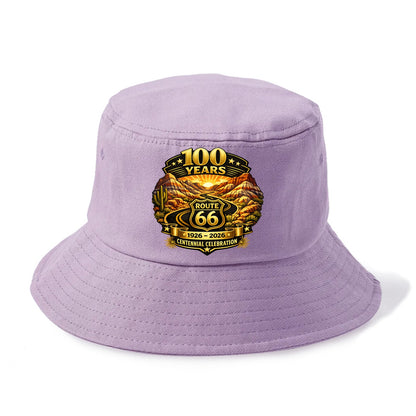 PAINTED DESERT | Colorful desert landscape | Route 66 winding through | Natural wonder - Bucket Hat - Purple