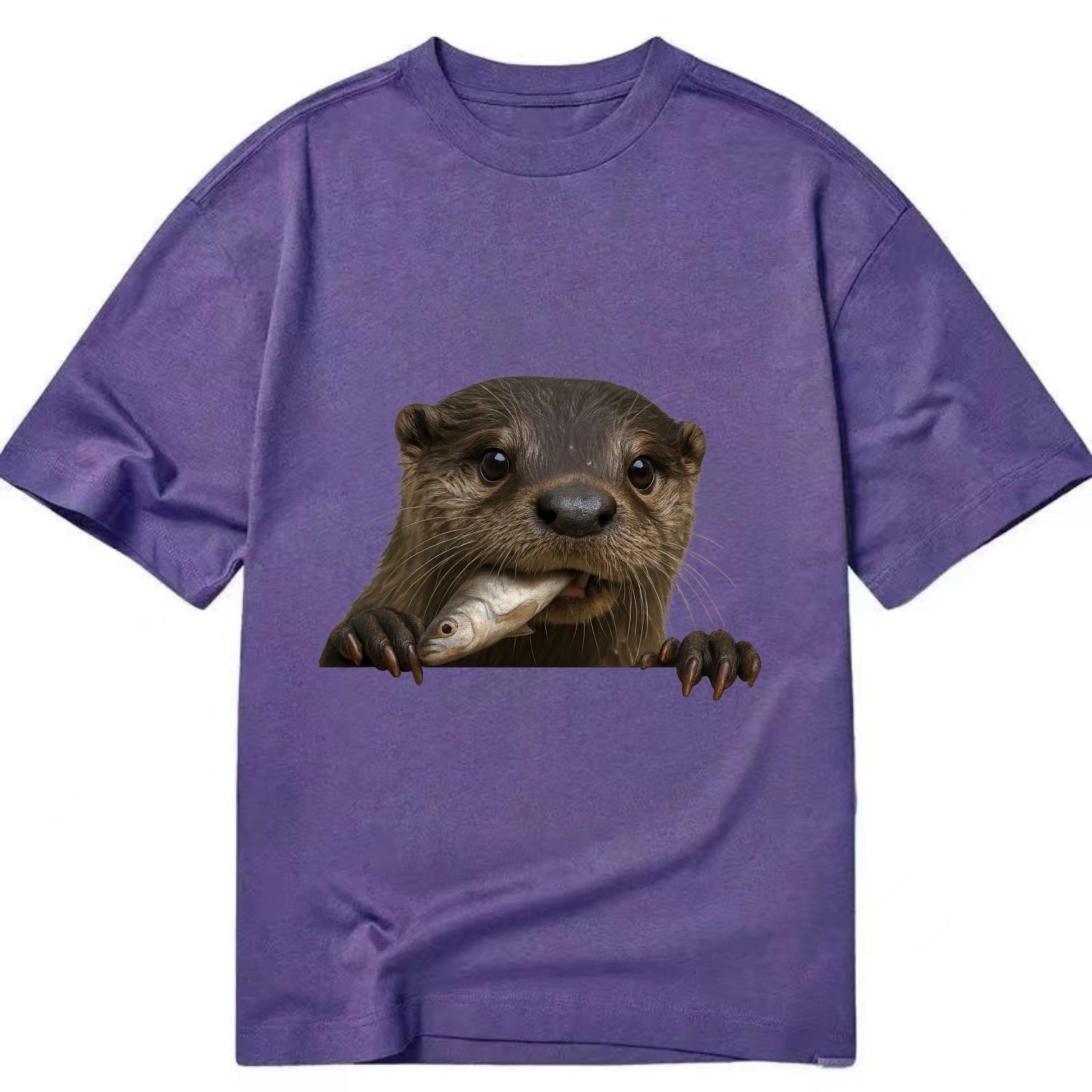 River Otter  - Classic T-shirt - Purple