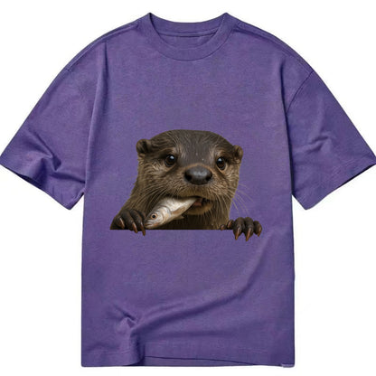 River Otter  - Classic T-shirt - Purple