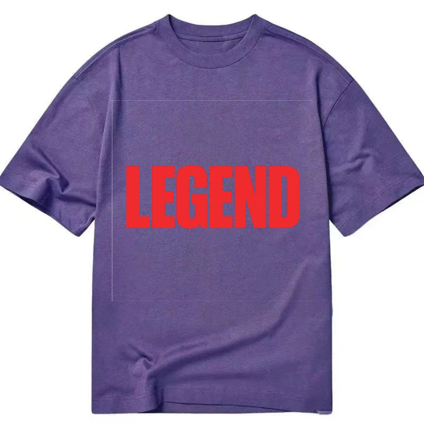 Bold typography design - "LEGEND" - remarkable person, iconic status - Classic T-shirt - Purple
