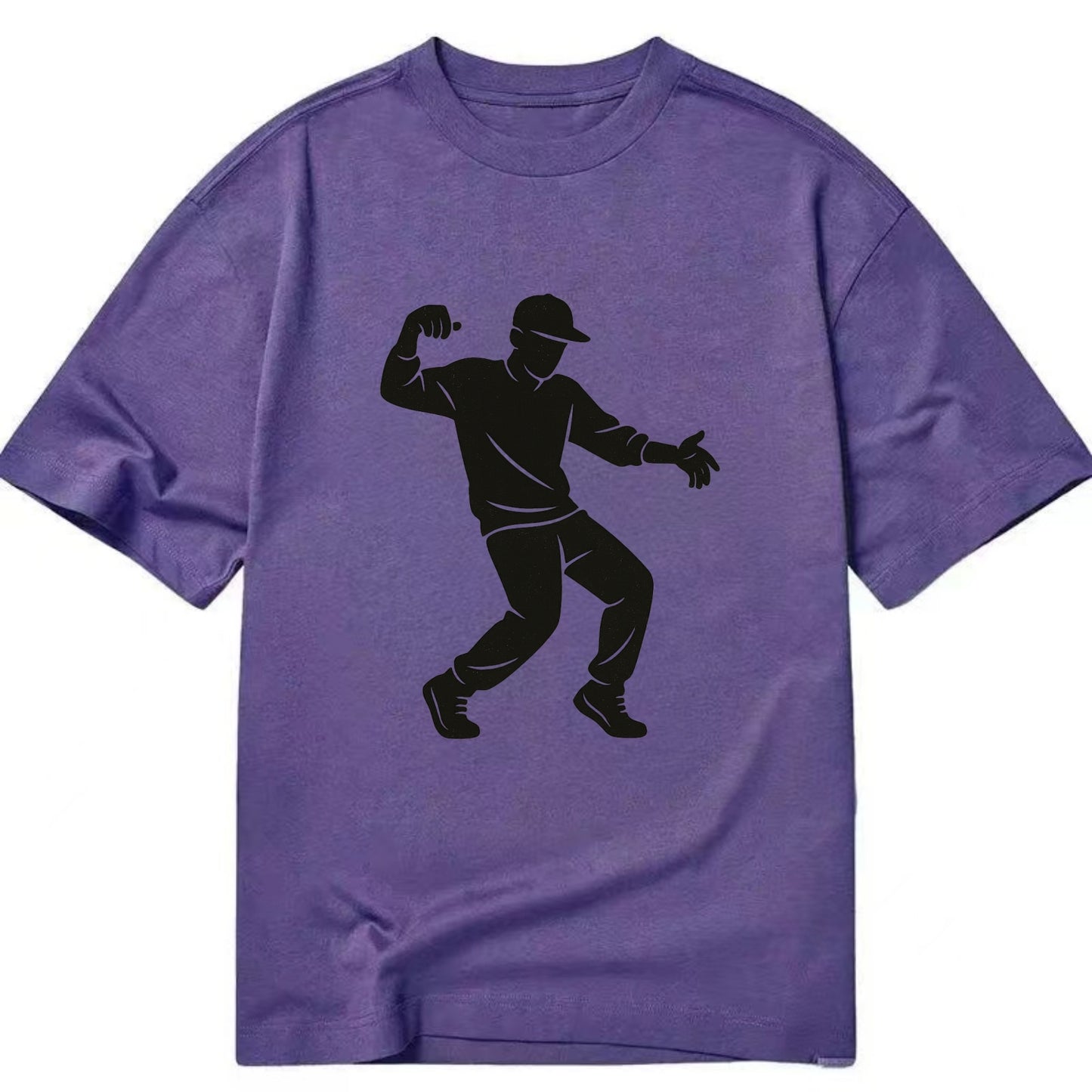 Hip-hop dancer popping and locking - Classic T-shirt - Purple