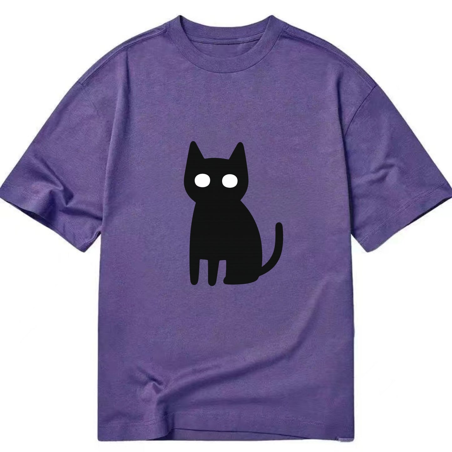 YOU MUST EMBRACE THE VOID | Black cat st - Classic T-shirt - Purple