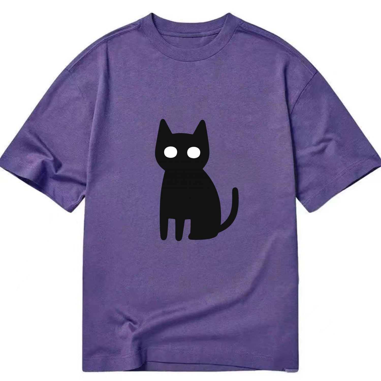 YOU MUST EMBRACE THE VOID | Black cat st - Classic T-shirt - Purple