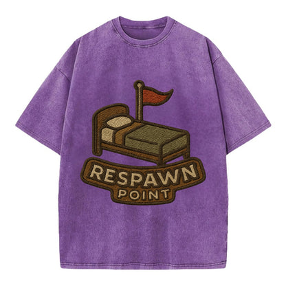 Respawn Point  - Vintage T-shirt - Purple