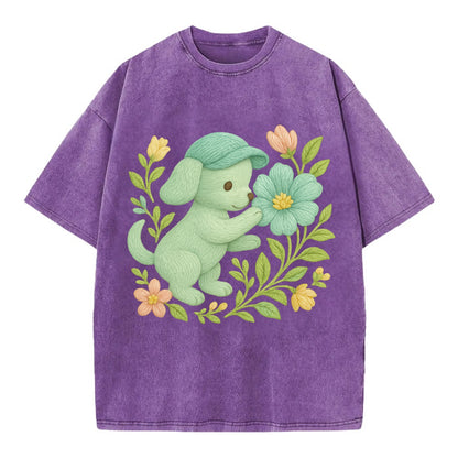 Mint Puppy - Vintage T-shirt - Purple
