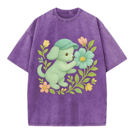 Mint Puppy - Vintage T-shirt - Purple