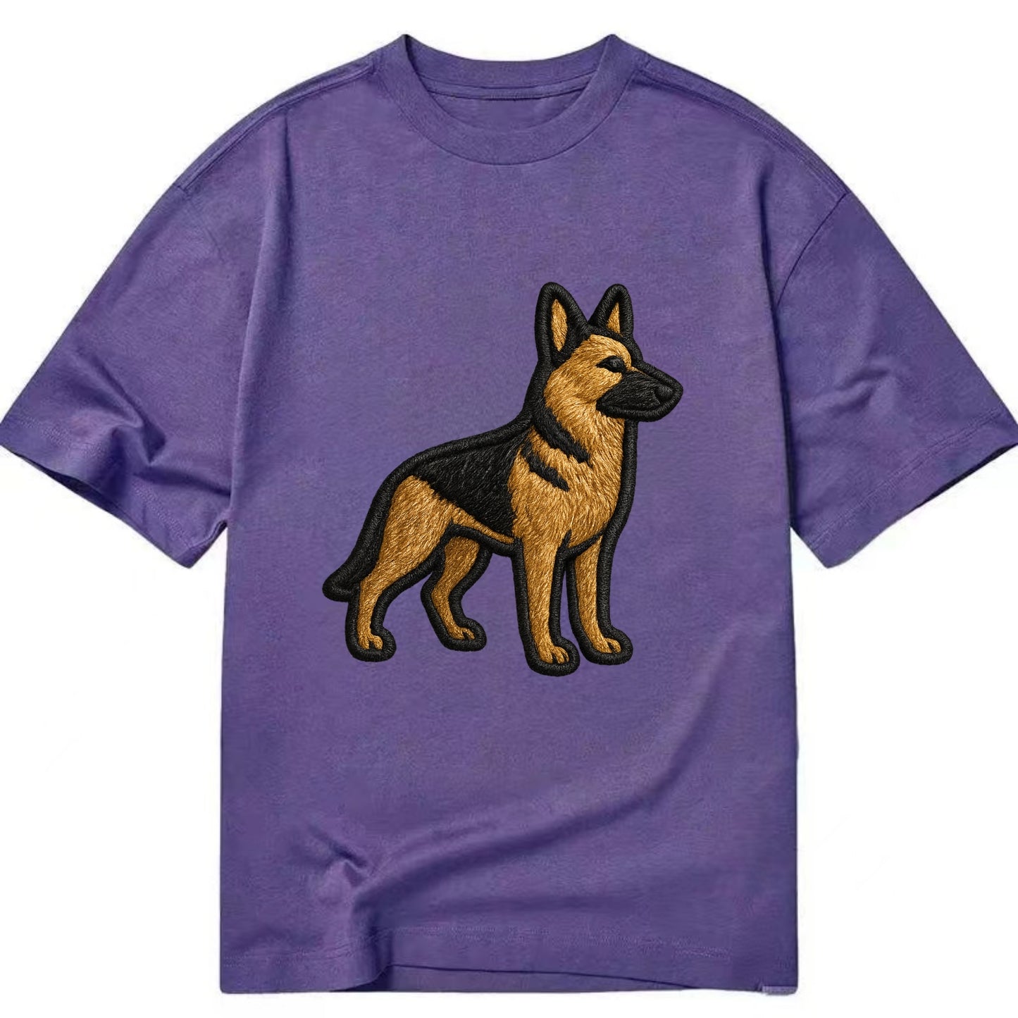 German Shepherd - Trendy minimal silhoue - Classic T-shirt - Purple