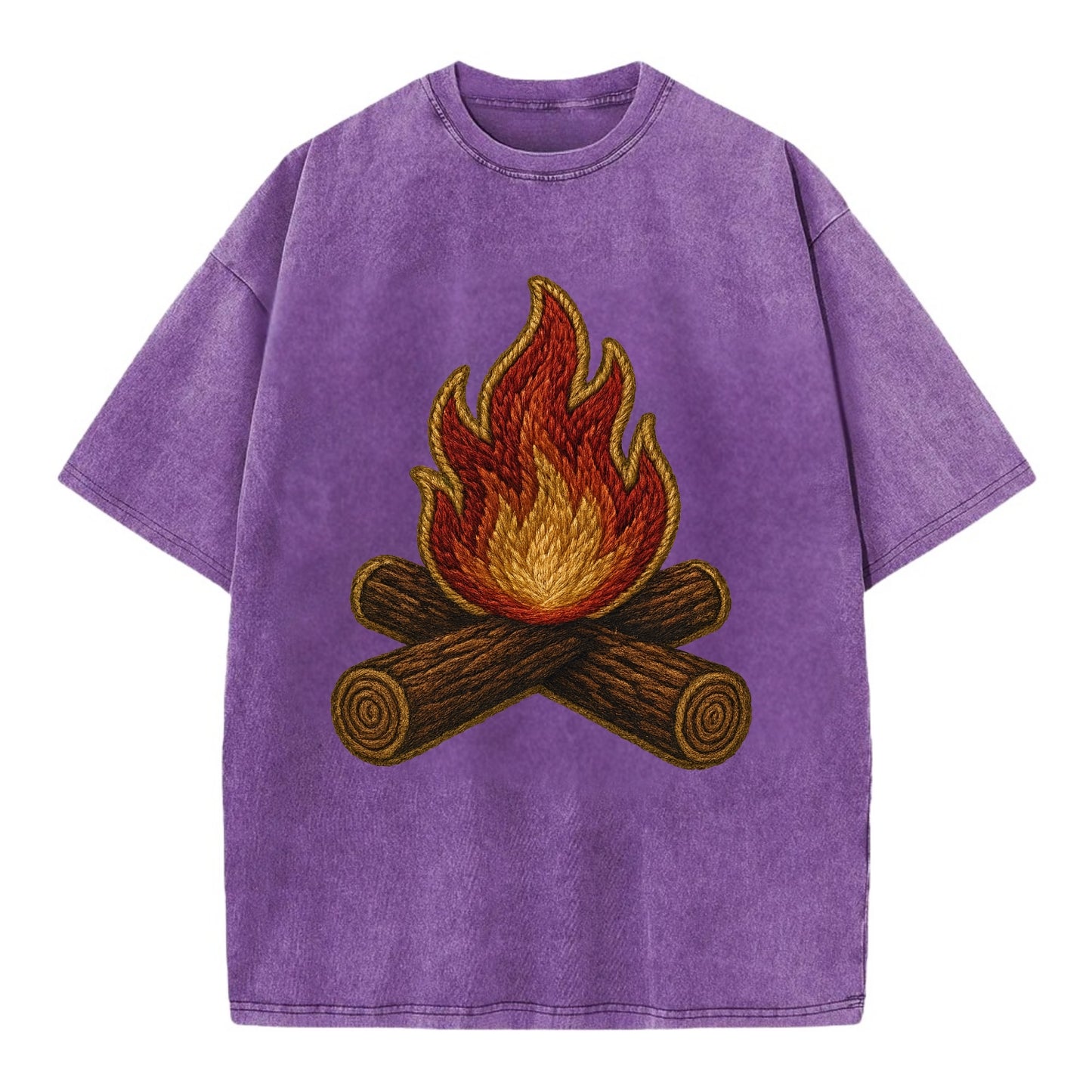 Campfire  - Vintage T-shirt - Purple