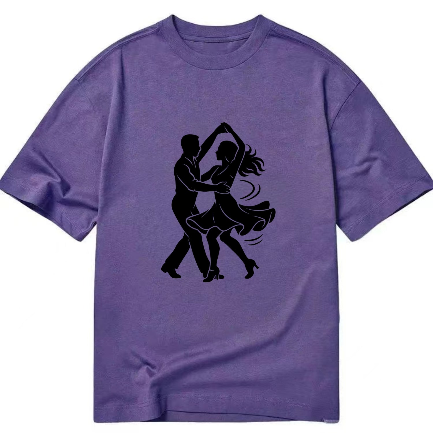 Salsa dancers spinning turn - Classic T-shirt - Purple
