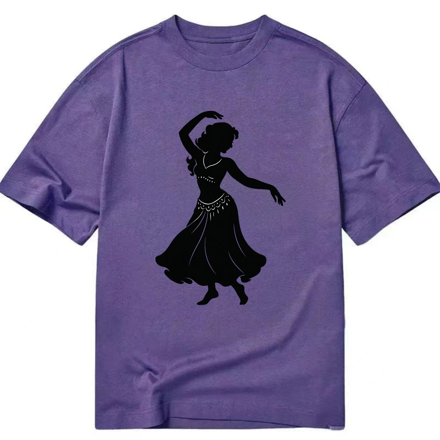 Belly dancer graceful gesture - Classic T-shirt - Purple