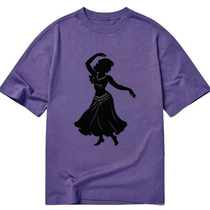 Belly dancer graceful gesture - Classic T-shirt - Purple