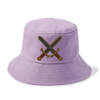 Crossed Swords  - Bucket Hat - Purple