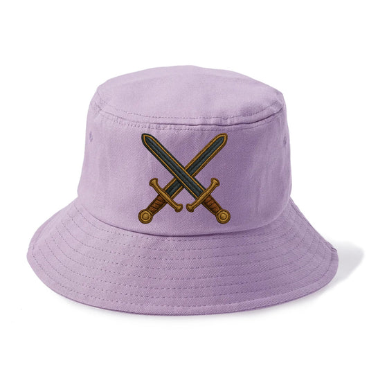Crossed Swords  - Bucket Hat - Purple