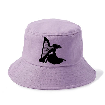 Harpist playing ethereal melody - Bucket Hat - Purple