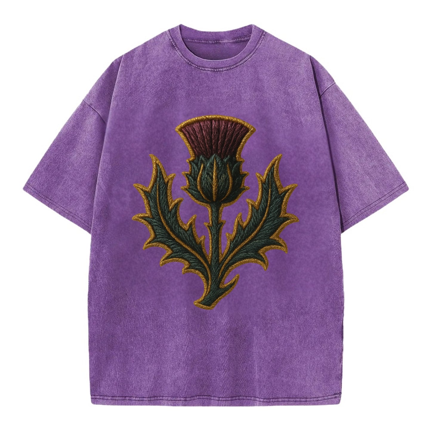 Scottish Thistle  - Vintage T-shirt - Purple