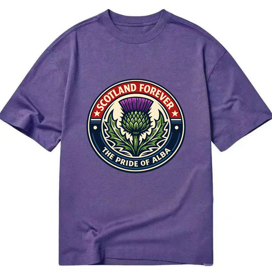 Highland Heritage Emblem - Classic T-shirt - Purple