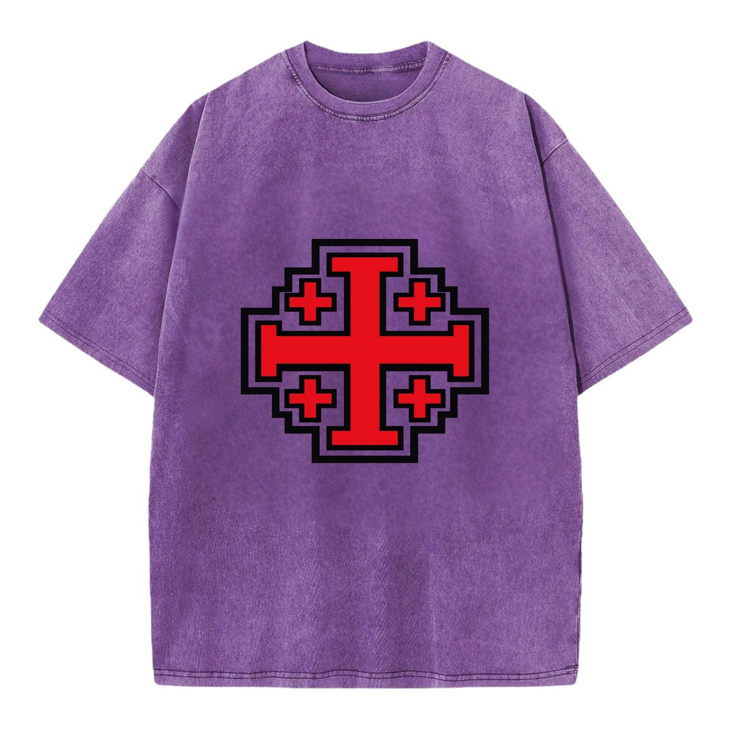 Heritage of Faith - Vintage T-shirt - Purple