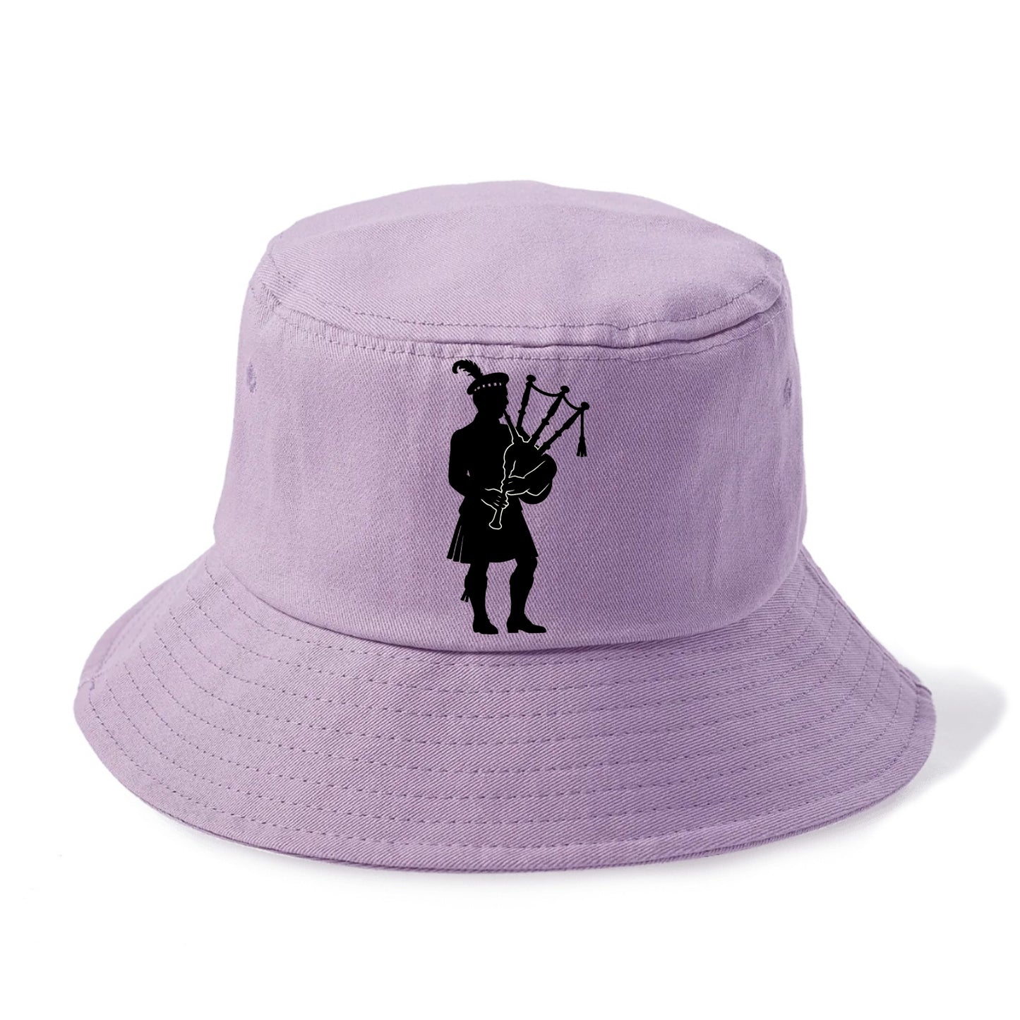 Bagpiper in traditional stance - Bucket Hat - Purple