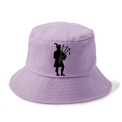 Bagpiper in traditional stance - Bucket Hat - Purple