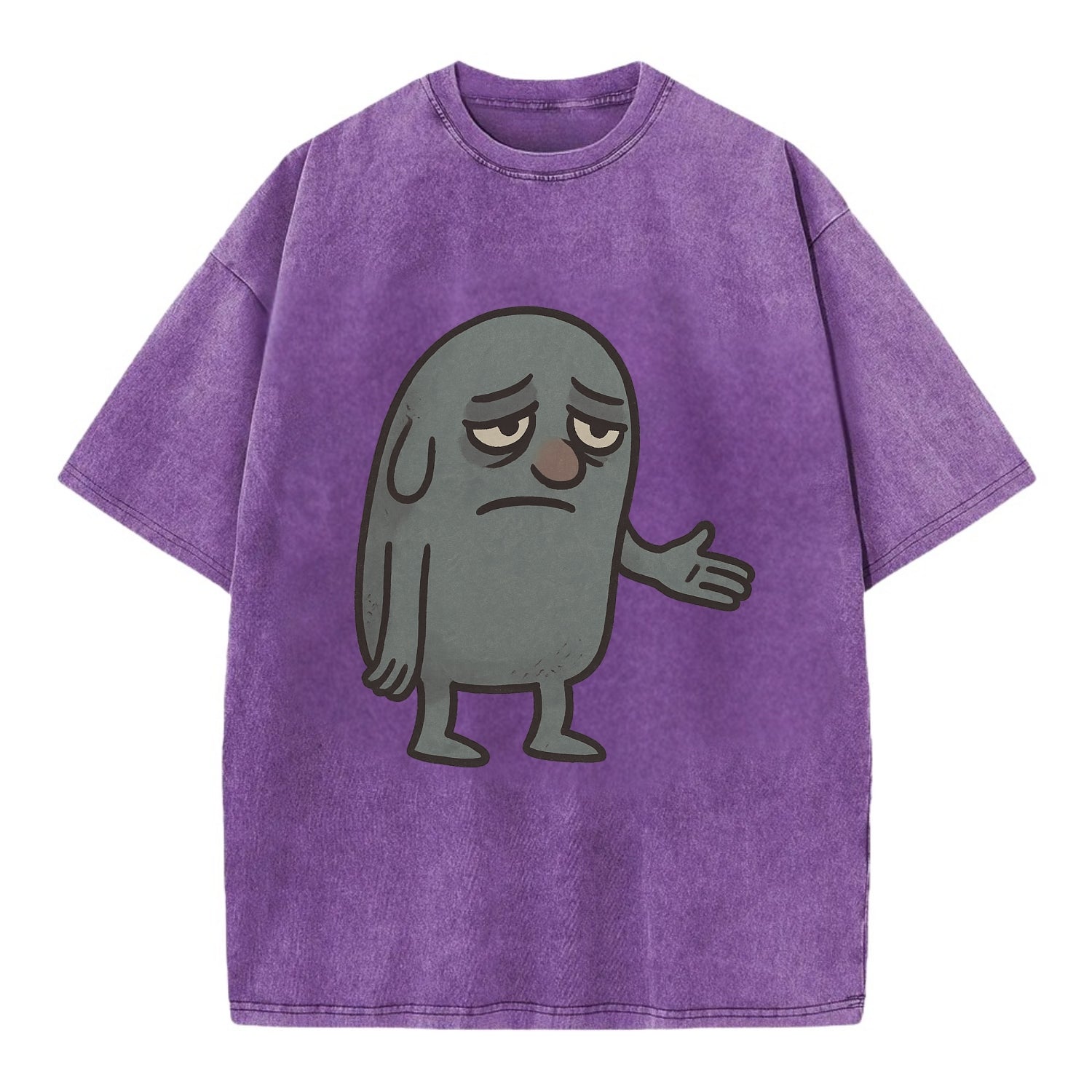 FOLLOWERS ARE GHOSTS | Transparent crowd following nobody - Vintage T-shirt - Purple